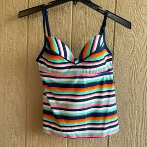 Swimwear Top Bathing Suite Stripe Swimwear Sketchers Size XL